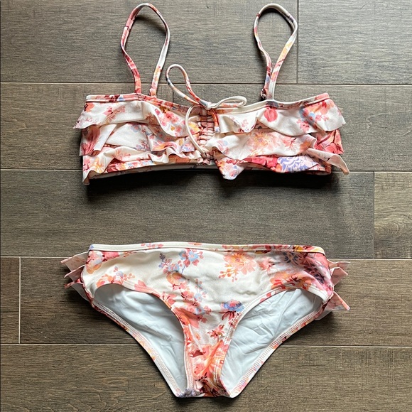 Zimmermann Floral Ruffle Bikini Set - Picture 2 of 7